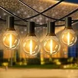 Catena Luminosa Esterno, 36.5M / 120FT G40 Catena Lampadine LED Esterne con 60+2 Plastica Lampadine, Impermeabile Luci da Giardino Stringa Lampadina per Esterni Decorative, Festa, Matrimonio