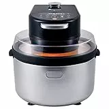 MasterPro by Carlo Cracco | Friggitrice a Vapore e ad Aria | Con 4,2 L di Capacità e 1200 W di Potenza | Con Display Led e Cestello Antiaderente | Robot da Cucina | 8 Funzioni Diverse