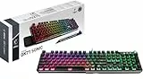 MSI Vigor GK71 Sonic Blue DE Gaming Tastiera QWERTZ, meccanica Sonic Blue Switches, Mystic Light RGB