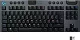 Logitech G915 LIGHTSPEED TKL Tastiera Gaming Wireless Meccanica Tenkeyless, Profilo Ribassato, GL-Tactile Switches, LIGHTSYNC RGB, +40 ore durata batteria, Italiano QWERTY - Nero