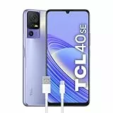 TCL 40SE Smartphone 4G Display 6.75' HD+ 90 Hz, 256 GB, 6 GB RAM, Tripla Camera da 50 Mpx, Android 13, Batteria 5010 mAh Ricarica Rapida, Dual Sim, Purple, con Cavo USB Type-C Aggiuntivo