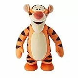 Disney Winnie the Pooh Peluche con l'effigie di Tigro (30,5 cm), giocattolo in tessuto che canta e salta, collezionabile, giocattolo per bambini dai 3 anni, HHL53