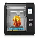FLASHFORGE Stampante 3D Flashforge Adventurer 3 con Ugello Staccabile, Piattaforma Flessibile Rimovibile, Lspezione dei Filamenti, Stampa Ultra-Silenziosa a 45 dB, Filamento di Supporto: ABS/PLA