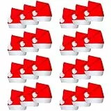 vidaXL 24x Cappello Babbo Natale Unisex per Adulto/Bambino Copricapo Cappello