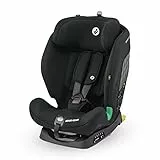 Maxi-Cosi Titan i-Size, Seggiolino Auto ISOFIX per Bambini, 15 Mesi - 12 Anni, 76 - 150 cm, Reclinabile in 5 Posizioni, Regolabile in Altezza, colore Basic Black