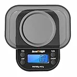 ACCUWEIGHT 255 Mini Bilancia di Precisione Digitale per Gioielli Bilance Alimenti Elettronica con Tara 1000g/0,1g per Pesa Cucina