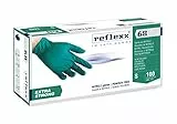 Reflexx R68, Guanti in Nitrile senza Polvere Gr. 6, 100 Pezzi, Verde