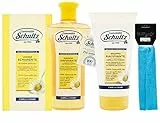 Schultz - linea trattamento cappelli,Lozione Schiarente 200 ml,Shampoo Ravvivante Ultra delicato,Balsamo Ravvivante Capelli Chiari 200ml più fascia per cappelli elastica