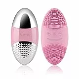 SUNMAY Oval Sonico Spazzola Viso Pulizia e Dispositivo per Tonificare il Viso Massaggiatore Facciale con Funzione di Ioni Positivi e Negativi