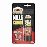 Pattex Mille Chiodi Extreme, forte adesivo di montaggio, colla forte per interni e esterni, adesivo sigillante resistente ad acqua e raggi UV, bianco, 1x142g blister
