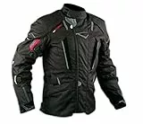 A-Pro srl Giacca Touring Moto Giaccone Protezioni CE Interno Removibile Impermeabile Nero (Nero, S)