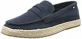 Tommy Hilfiger Espadrillas Uomo TH Classic Pelle Scamosciata, Blu (Desert Sky), 44 EU
