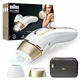 Braun Silk-expert Pro 5 Epilatore Luce Pulsata, Alternativa al Laser, Ideale per Zone Sensibili, Viso, Bikini e Ascelle, 2 Accessori, Custodia Viaggio, Idea Regalo, PL5140 Bianco e Oro