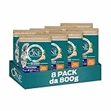 PURINA ONE Bifensis Crocchette Gatto Sterilcat Hairball Ricco in Pollo e Cereali Integrali - 8 sacchi da 800g ciascuno