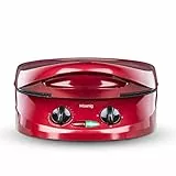 H.Koenig TRT180 Fornetto per Torte/Pizze/Focacce, Temp Max 210°, Diametro 30.5 cm, 1800W, Rosso