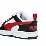 PUMA Rimbalzo V6 Lo Jr, Scarpe da Ginnastica, Bianca per Tutti i Tempi Rosso Nero, 39 EU