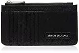 ARMANI EXCHANGE Card Holder Logo - Porta carte di credito Donna, Nero (Black), 10x10x10 cm (W x H L)