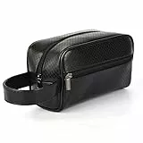 Valleycomfy pochette da polso per uomo e donna, piccola borsa morbida per uomo e donna con cinturino, beauty case da viaggio, pochette, borsa cosmetica, Plaid