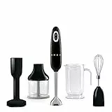 SMEG Frullatore a Immersione HBF02BLEU, Nero