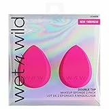 Wet n Wild Set di spugne per trucco a doppio rubinetto, per fondazione, spugnetta di bellezza, impeccabile per liquidi, crema e polvere per frullatore secco e umido, per trucco vegano, cruelty free