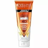 Eveline Cosmetics Slim Extreme 4D Professional Siero Intensamente Snellente + Rimodellante | 250 ml | Crema Calda Snellente Cellulite Brucia Grassi | Pancia Piatta, Braccia, Gambe, Addome Sottili