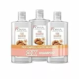 Omia, Fisio Shampoo Eco Bio con Mandorla di Sicilia per Capelli e Cute Sensibile, Formula Delicata, Shampoo per Lavaggi Frequenti, Senza Siliconi e SLES, 3 Flaconi da 200 ml