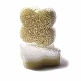 martini SPA - Make Up - Dischetti toglitrucco in spugna doppia azione, poliuretano e ovatta, forma fiore, beige, 12g, 2 unità