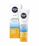 Nivea Sun UV Viso Crema Solare Idratante Opacizzante Viso FP30, Protezione Alta, 50 ml