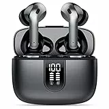 X08 Cuffie Bluetooth,Cuffie Wireless Ipx7 Impermeabili In Ear Con Microfono E Custodia Di Ricarica,40 Ore Di Riproduzione Auricolari Bluetooth Sport(Nero)