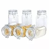 Bormioli Fido, Barattoli con chiusura a leva, 6 pezzi Capacità di 1,5 lt conservazione ermetica grazie all'anello di gomma