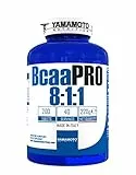 Yamamoto Nutrition Bcaa PRO 8:1:1 integratore alimentare di aminoacidi ramificati in rapporto 8:1:1 200 compresse