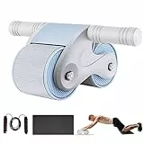 Flintronic Ab Roller Wheel per Core Trainer, 2023 Nuovo Ruota Addominali, Wheel Roller, Ruota a Rullo per Addestratore Addominali Fitness per Allenamento in Palestra, con Stuoia/Porta Cellulare