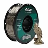 eSUN Filamento PLA in Seta Metallo 1.75mm, Filamento Metallo per Stampante 3D PLA, Precisione Dimensionale +/- 0.05mm, Bobina da 1 kg (2.2 libbre) Filamento per Stampa 3D per Stampanti 3D, Seta Bronzo