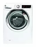 Hoover H-Wash 300 Plus H3WS437TAMCE/1-S Lavatrice 7 Kg a Carica Frontale, Libera Installazione, Motore Inverter, Cicli Care, Tecnologia NFC, Contenuti Extra, 1300 Giri, Bianca, Classe A