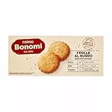 Forno Bonomi Frolle al burro. Frollini ideali per uno spuntino gustoso. Provali con il latte o con il caffè oppure assaporali singolarmente. Confezione da 150g