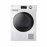 Haier HD90-A636-E Serie 636 Asciugatrice 9 Kg a Pompa di Calore, Carica Frontale, Libera Installazione, 59.5 * 65 * 84.5, Bianco, Classe A ++