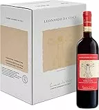 Leonardo Da Vinci Chianti DOCG, Vino Rosso dal Gusto Intenso e Profumo Fruttato, Gradazione Alcolica 13% Vol, Confezione con 6 Bottiglie da 750 ml