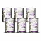 MjAMjAM - cibo umido premium per cani - gustoso tacchino con deliziose carote, confezione da 6 (6 x 400 g), senza cereali con carne extra