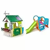 Feber- Casa Eco House per Bambini/e Amanti della Natura, Multicolore, 800013004 & Famosa 800010247 Activity Center Centro di Attività