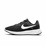 Nike Revolution 6, Scarpe de Gimnastica Donna, Nero Black White Dk Smoke Grey Cool, 39 EU