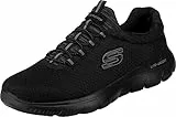 Skechers Summits, Scarpe da Ginnastica Uomo, Black Mesh/Trim, 42 EU