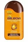 Bilboa, Docciabronze Nutriente, Doccia Shampoo con Oil Carrot per Corpo e Capelli, Idrata la Pelle e Non Toglie l'Abbronzatura, Dermatologicamente Testato, 250 ml