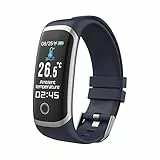 SUPBRO Fitness Tracker, Schermo PC a Colori da 0.96 ', Monitoraggio Continuo, Monitoraggio Scientifico del Sonno, Resistente all’Acqua IP67