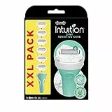 Wilkinson Sword - Intuition Sensitive Care XXL Pack - Rasoi per donna - Confezione XXL con 1 rasoio + 6 lame di ricarica - Contiene Provitamin B5, Aloe Vera e Vitamina E