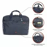 Tucano-Borsa Zainabile Business per Laptop 15.6 Pollici e MacBook 15, con Tasca Imbottita per Pc, iPad e Tablet. Borsa Ventiquattrore Portadocumenti per Computer Portatile, Uomo-Donna con Tracolla