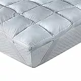 Pikolin Home - Topper in fibra Comfort Plus anti-allergico da 8 cm con protezione contro acari, batteri e muffe