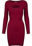 Urban Classics Abito da Donna, Rosso (Bordeaux), L