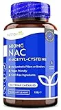 NAC N-Acetil-Cisteina 600mg - 150 Capsule Vegan - Fornitura di 5 mesi di NAC Supplemento - Elevata Biodisponibilità - Senza Additivi Sintetici & Raccoglitori - Prodotte da Nutravita