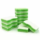 Spugna da cucina naturale, 10 spugnette ecologiche, fibre di cocco e cellulosa naturale per lavare i piatti, spugna resistente per la cucina e la vita sostenibile