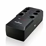 Tecnoware UPS ERA PLUS STRIP 800 Gruppo di Continuità 6 Uscite Schuko contro Sovratensioni Autonom. fino a 20min/PC o 60min/Modem AVR e USB con Software TecnoManager per UPS Potenza 800 VA